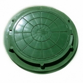 Люк полимерный тип Л Зеленый 30кг нагрузка 3тн  - СКЛАД13.РФ