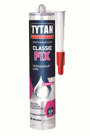 Клей монтажный TYTAN CLASSIC FIX 310мл Прозрачный - СКЛАД13.РФ