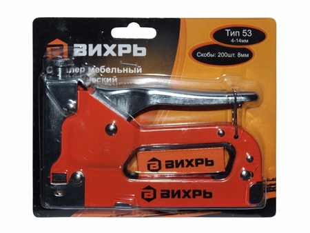 Степлер мебельный тип скобы 53 скобы 4-14мм Вихрь - СКЛАД13.РФ