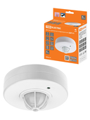 Датчик движения потолочный ДДП-01 1100Вт, 5-480с, 2-8м, 5+Лк, 120(сбоку)+360(сверху) гр, IP33 TDM - СКЛАД13.РФ