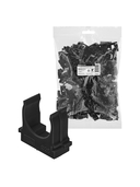 Крепеж-клипса для трубы 25 мм для прямого монтажа (100 шт.) черная TDM - СКЛАД13.РФ