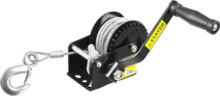 Лебедка ручная барабанная тросовая STAYER MAXPull 0.7т 8м  - СКЛАД13.РФ