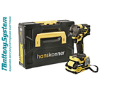 Гайковерт ударный б/щ 18В 420Нм 1BatterySystem PLATINUM Hanskonner HCD20420BLC - СКЛАД13.РФ