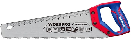 Ножовка по дереву 500мм SK5 11TPI линейка WP215011 WORKPRO - СКЛАД13.РФ