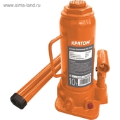 Домкрат гидравлический бутылочный HBJ-10т 230-465мм Кратон - СКЛАД13.РФ