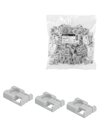 Площадка под хомуты для прямого монтажа (100 шт.) серая TDM - СКЛАД13.РФ