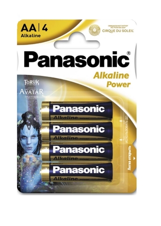 Батарейка Panasonic Alkaline LR 6-4BL Power AA BLI 4 Cirque du Soleil LR6REB/4BPRCDS - СКЛАД13.РФ
