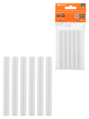Клеевые стержни универсальные белые, 11 мм x 100 мм, 6 шт, 