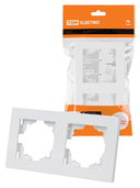 Рамка 2-х постовая белая 