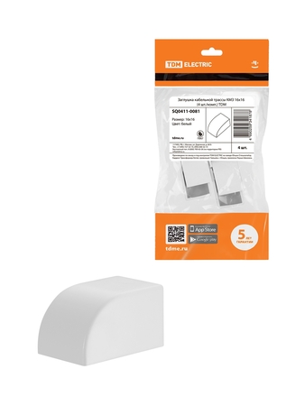 Заглушка кабельной трассы КМЗ 16х16 (4 шт./комп.) TDM - СКЛАД13.РФ