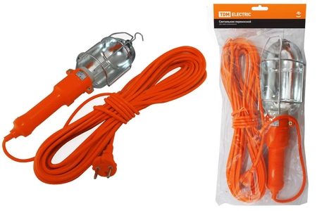 Светильник переносной УП-2Р круглая вилка 2Р/15метров TDM - СКЛАД13.РФ