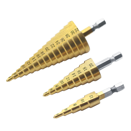 Сверло по металлу 4-12мм ступенчатое Headrock - СКЛАД13.РФ