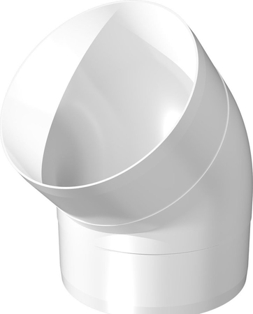 Колено вент-канала круглое 100мм 45 градусов - СКЛАД13.РФ