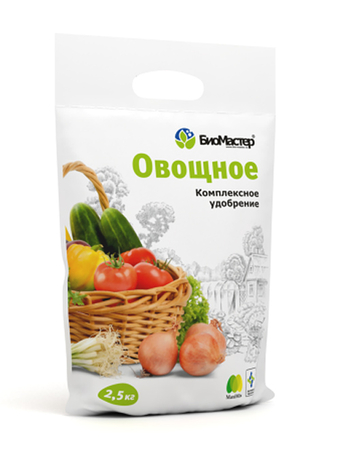 Удобрение БиоМастер Овощной 2,5кг (10шт/уп) - СКЛАД13.РФ