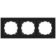 Рамка для розеток и выключателей Intro Accent 6-503-05 на 3 поста, СУ, антрацит - СКЛАД13.РФ