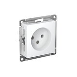 Розетка без заземления Atlas Design, 16А, механизм, белый, Systeme Electric - СКЛАД13.РФ