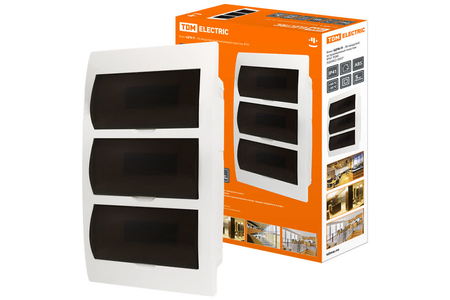 Бокс ЩРВ-П-36 модулей встраиваемый пластик IP41 TDM - СКЛАД13.РФ