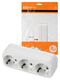 Блок на 3 гнезда 2П+З плоский 16А 250B TDM - СКЛАД13.РФ