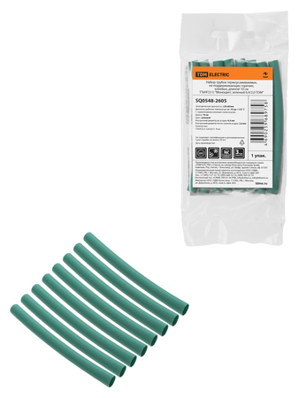 Набор трубок термоусаживаемых клеевых 10см ТТкНГ(3:1) 6,4/2,0 