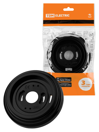 Рамка 1-но постовая черная «Виви» TDM - СКЛАД13.РФ