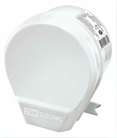 Разъём РШ-ВШ 32А 250В 2Р+РЕ СУ белый TDM - СКЛАД13.РФ