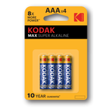 Батарейка Kodak LR03-4BL MAX SUPER Alkaline ААА-4 - СКЛАД13.РФ