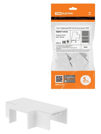 Угол Т-образный КМТ 25х16 (4 шт./комп.) TDM - СКЛАД13.РФ