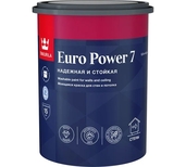 Краска EURO POWER 7стойкая к мытью матовая база A  0,9л TIKKURILA - СКЛАД13.РФ