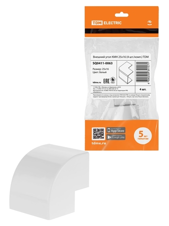 Внешний угол КМН 25х16 (4 шт./комп.) TDM - СКЛАД13.РФ