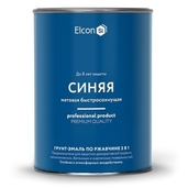 Грунт-эмаль по ржавчине 3в1 Elcon Синий матовый 0,8кг - СКЛАД13.РФ