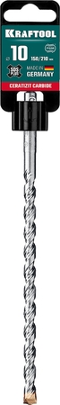 Бур по бетону 10*210мм SDS Plus Kraftool Cerazit Carbide  - СКЛАД13.РФ