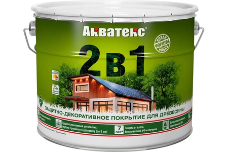 Акватекс Покрытие защитно-декоративное 9л Бецветный база под колеровку - СКЛАД13.РФ