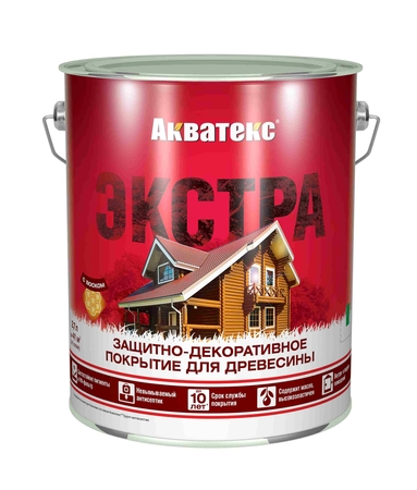 Акватекс Покрытие защитно-декоративное 9л Бецветный база под колеровку - СКЛАД13.РФ