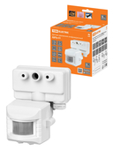 Датчик движения на прожектор ДДПр-01 (белый) 1100Вт, 5-480с, 12м, 5+Лк, 120гр, IP44, TDM - СКЛАД13.РФ