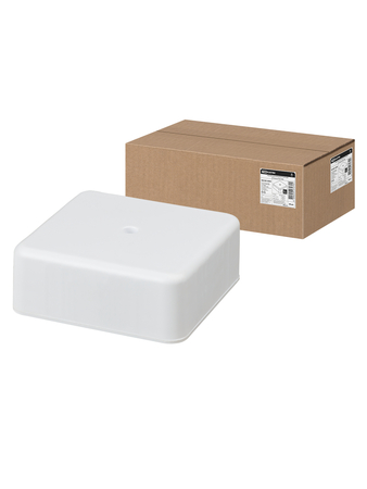 Коробка распаячная КР 75х75х28 ОП белая IP40 TDM - СКЛАД13.РФ