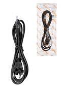 Шнур сетевой с вилкой ПВС-ВП 2x0,75мм² 3м б/з черный TDM - СКЛАД13.РФ