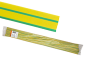 Термоусаживаемая трубка ТУТнг 40/20 желто-зеленая по 1м (25 м/упак) TDM - СКЛАД13.РФ
