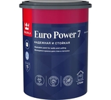 Краска EURO POWER 7стойкая к мытью матовая база С  0,9л TIKKURILA - СКЛАД13.РФ