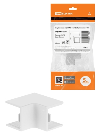 Внутренний угол КМВ 16х16 (4 шт./комп.) TDM - СКЛАД13.РФ