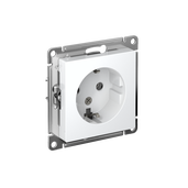 Розетка с заземлением Atlas Design, 16А, механизм, белый, Systeme Electric - СКЛАД13.РФ
