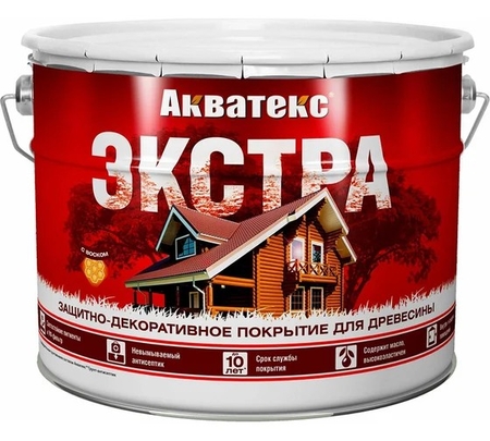 Акватекс Экстра Покрытие защитно-декоративное 9л Орех - СКЛАД13.РФ