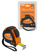 Рулетка 5 м х 19 мм, тройная фиксация, автостоп, обрезиненный корпус, магнит, 