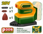 Шлифмашина вибрационная аккумуляторная 20В 12000об/мин JADEVER - СКЛАД13.РФ