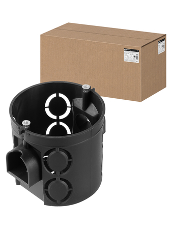 Распаячная коробка СП D103х50мм крышка металлические лапки IP20 TDM - СКЛАД13.РФ