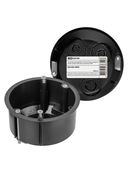 Установочная коробка СП D73х45мм саморезы металлические лапки IP20 индивидуальный штрихкод TDM - СКЛАД13.РФ