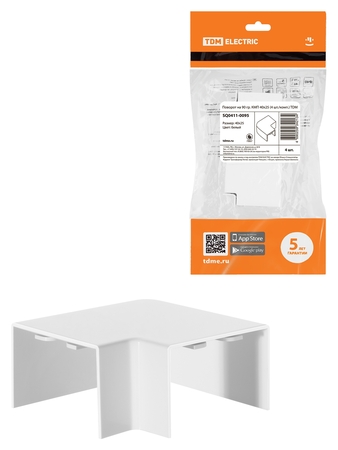 Поворот на 90 гр. КМП 40x25 (4 шт./комп.) TDM - СКЛАД13.РФ