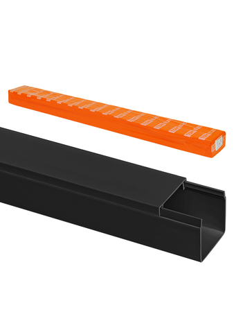 Кабель-канал 25х25 (2 м) чёрный TDM - СКЛАД13.РФ