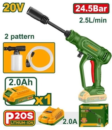 Аккумуляторная мойка высокого давления 20V 24.5бар JADEVER JDQX01203 - СКЛАД13.РФ