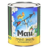 Грунт-эмаль 3в1 МАЙ Белая 20кг - СКЛАД13.РФ