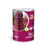 Грунт-эмаль по ржавчине 3в1 OLECOLOR Черный 0,9кг - СКЛАД13.РФ